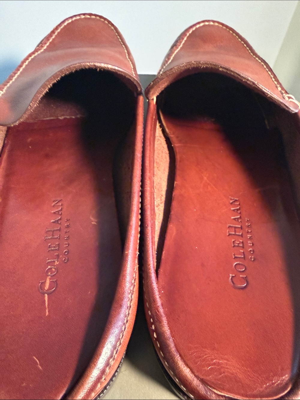 Cole Haan Tan Leather Loafer Mules Women’s 9 - Picture 5 of 6